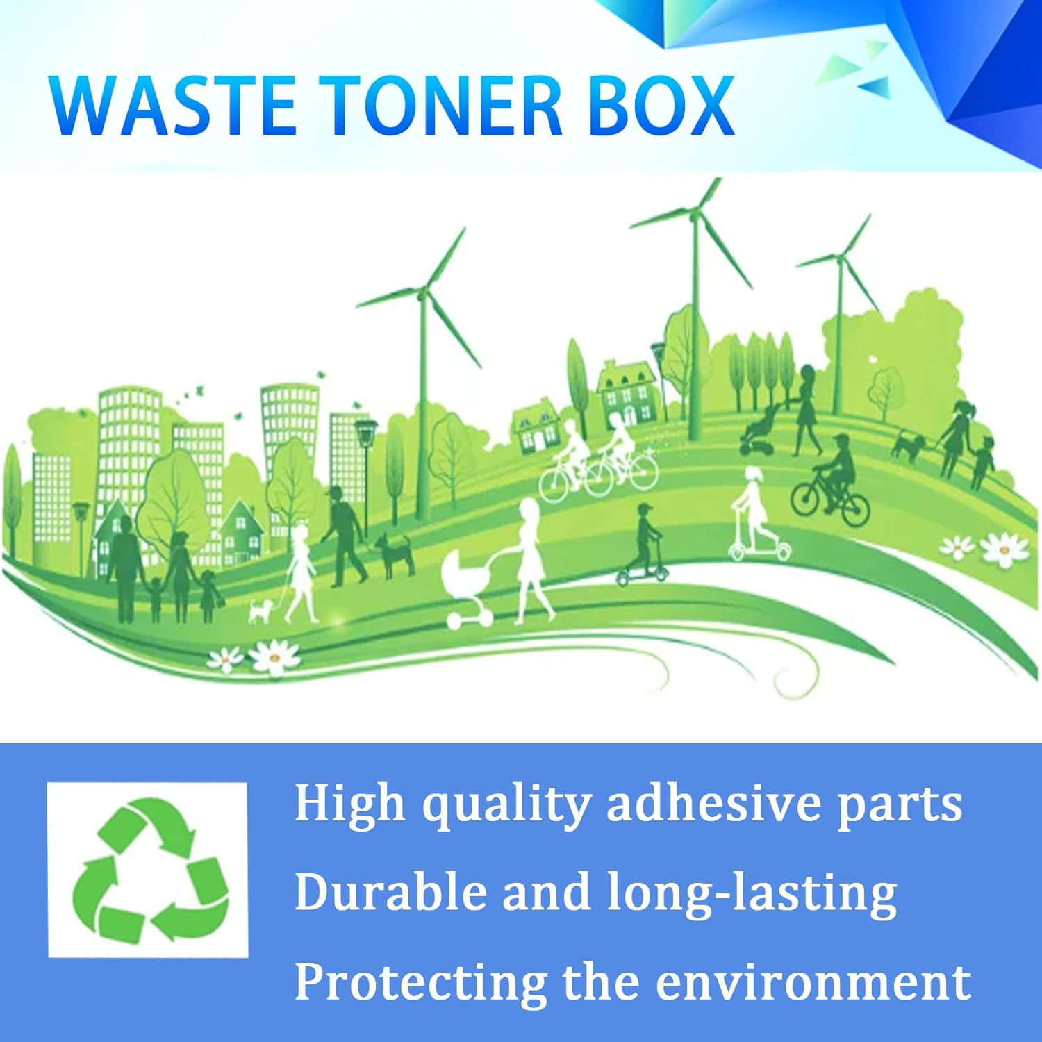 WB-P08 ACDN0Y1 Copier Waste Toner Box Replacement for Konica Minolta,Compatible with Bizhub C3300i C3320i C3350i C4000i C4050i Printer 3-Pack