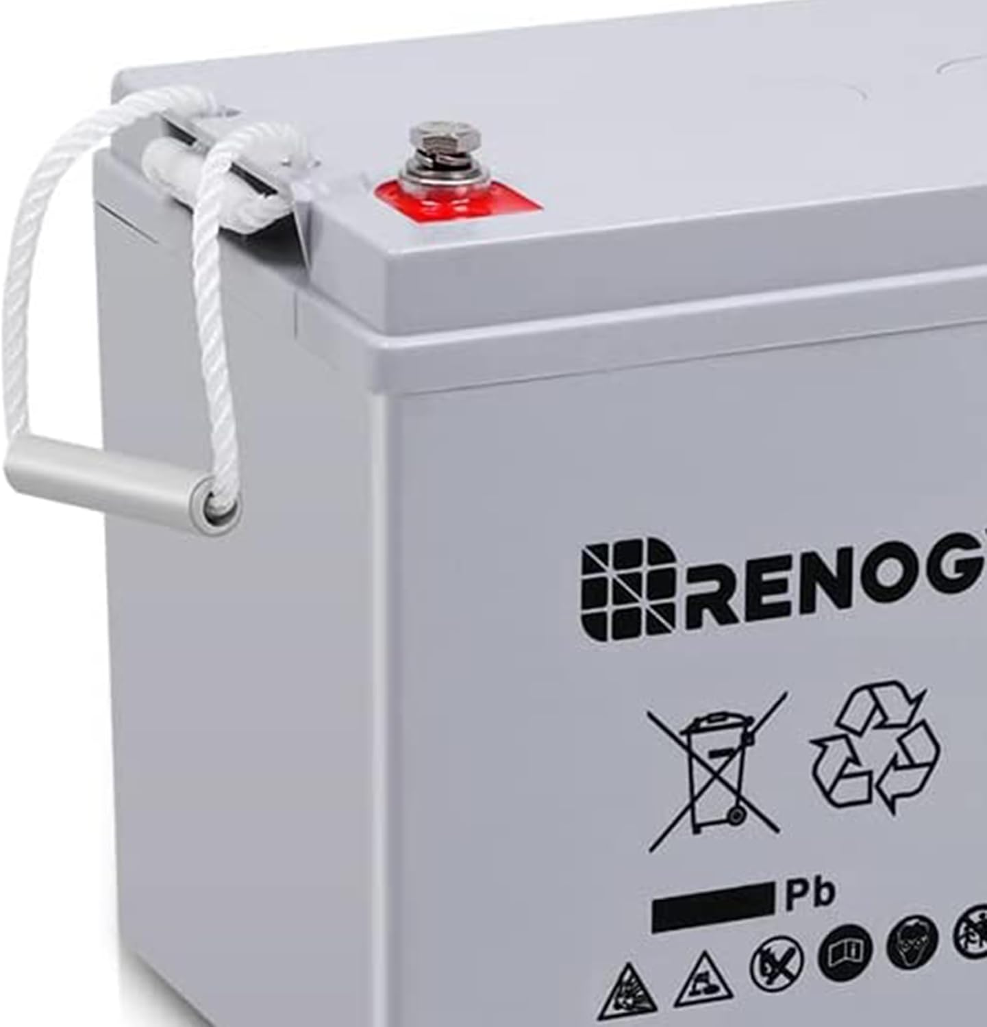 Renogy Rover 40 Amp 12V/24V DC Input MPPT Solar Charge Controller Auto Parameter & Deep Cycle AGM 12 Volt 100Ah Battery, 3% Self-Discharge Rate, 1100A Max Discharge Current