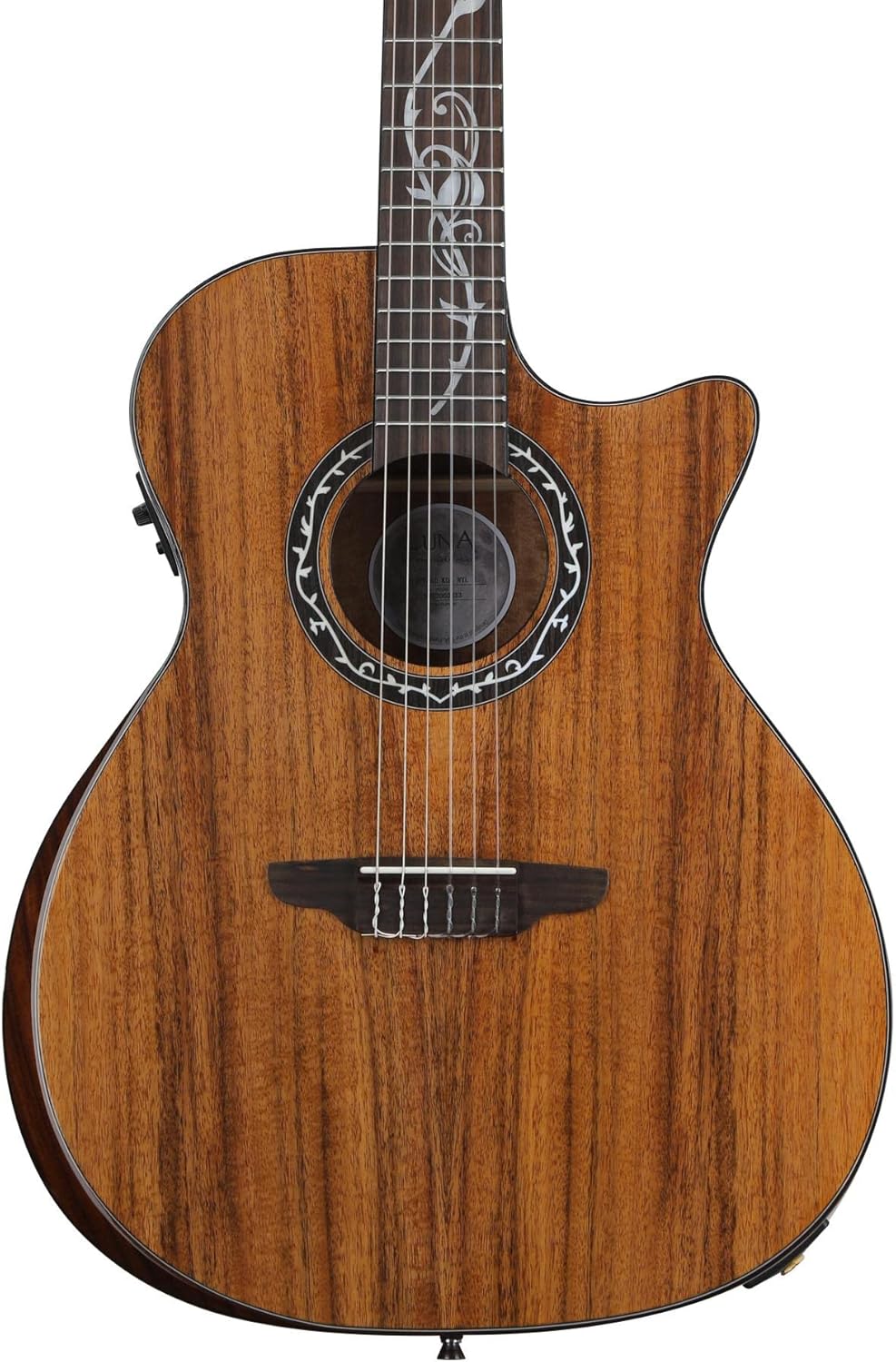 Luna Vineyard Koa Bevel Nylon Acoustic-electric Guitar - Natural Gloss