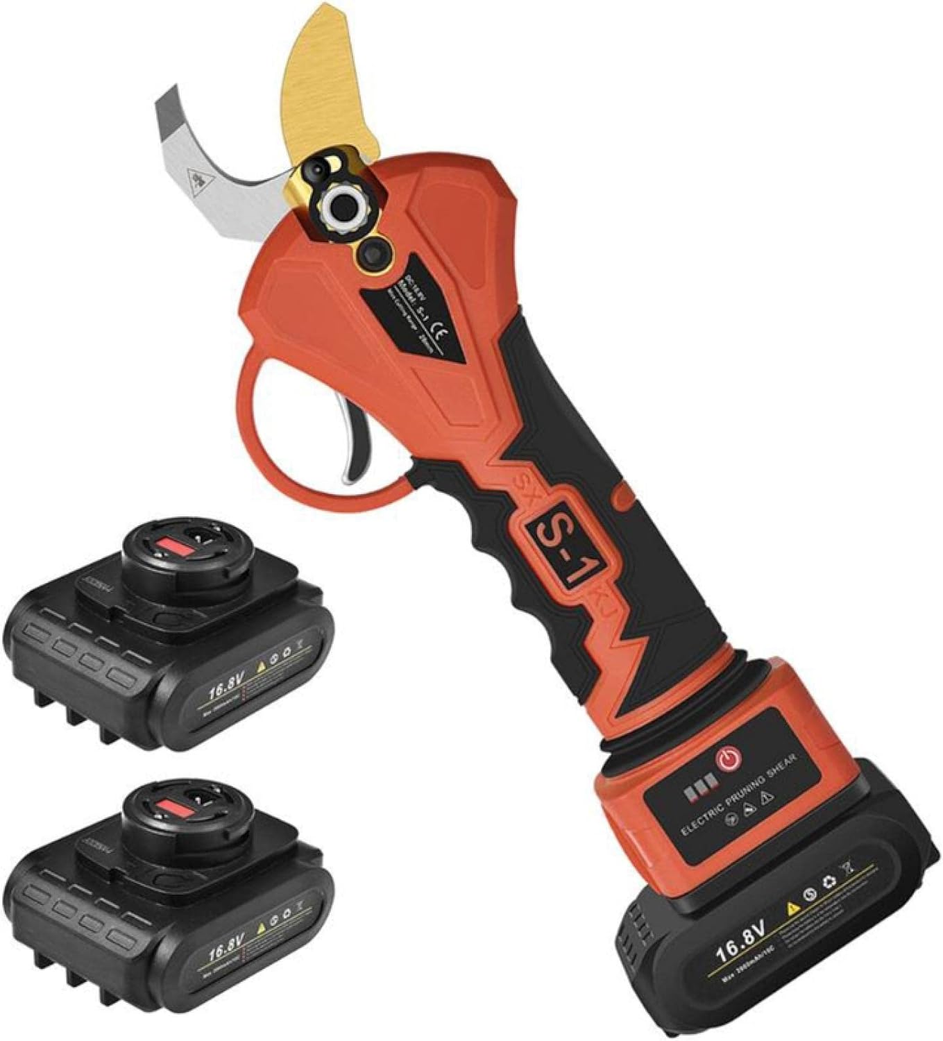 Cordless Electric Pruning Shears with Rechargeable Lithium Battery Tree Brances Scissor Wood Pruner Knife Tree Branch Pruner