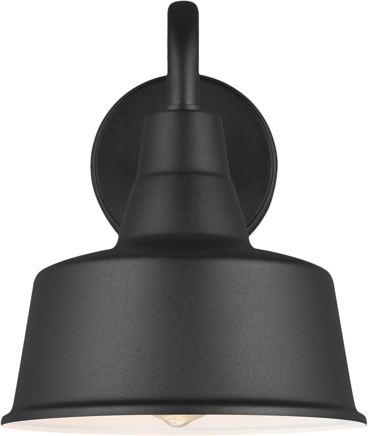 Sea Gull Lighting Generation 8537401EN3-12 Transitional One Outdoor Wall Lantern from Seagull-Barn Light Collection in Black Finish, Small