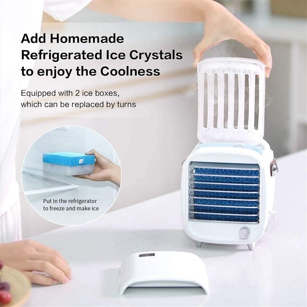Portable Air Conditioner, Personal Air Cooler, Portable Mini Air Fan, Small Desktop Cooling Fan, Suitable for Home, Bedroom Room, Office, Dorm
