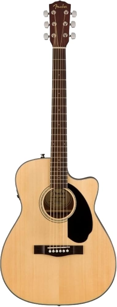Fender CC-60SCE Concert Cutaway Acoustic Guitar, with 2-Year Warranty, Natural