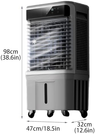 Portable Air Conditioners, Evaporative Air Cooler with Remote and Tank, 3 Wind Speeds Swamp Cooler Fan for Room Office Camping