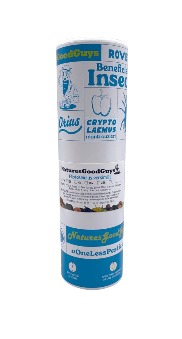 20,000 Live Adult Predatory Mites - P. persimilis - Ships Next Business Day!