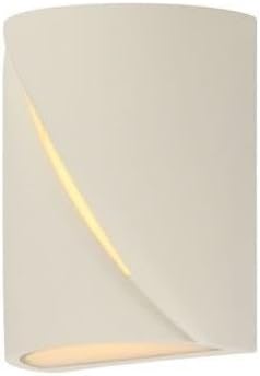 ET2 Puff 12W 1 LED Light Outdoor Wall Mount with Chaulk White Finish