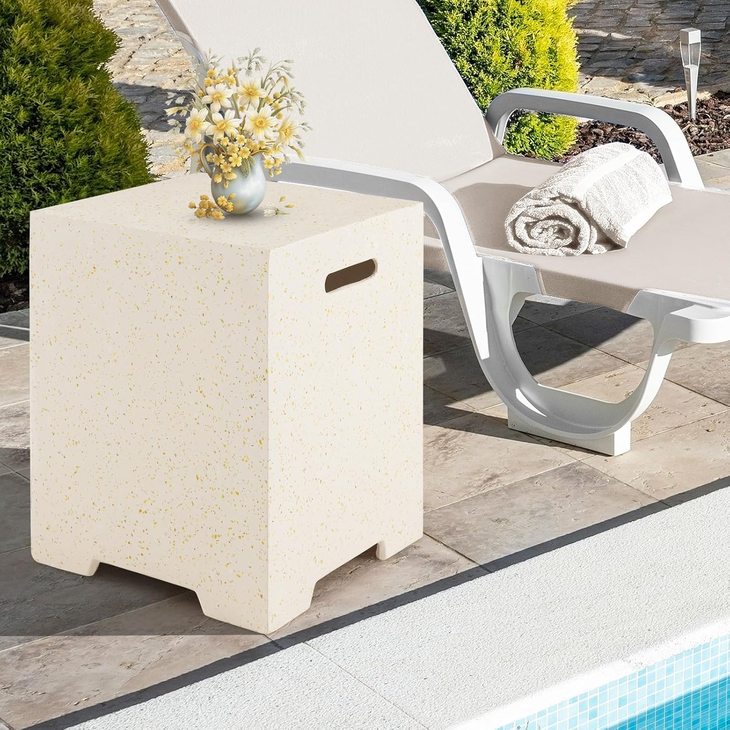 Giantex Propane Tank Cover Table - 16