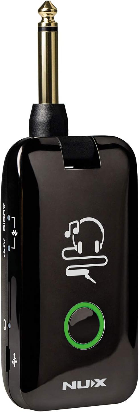 NUX Mighty Plug MP-2 Guitar and Bass Modeling Headphone Amplug with Bluetooth,13 Amplifier Models,20 IR,19 Variety of Effects