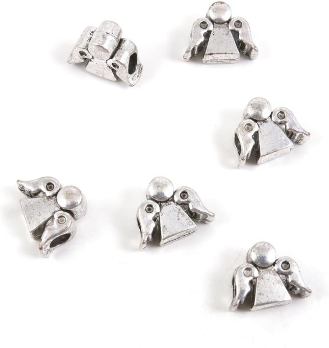 570 Pieces Antique Silver Tone Jewelry Making Charms Findings Fashion Wholesale Supplies Pendant Lots Bulk Supply T4SK3D Fairy Angel Loose Beads