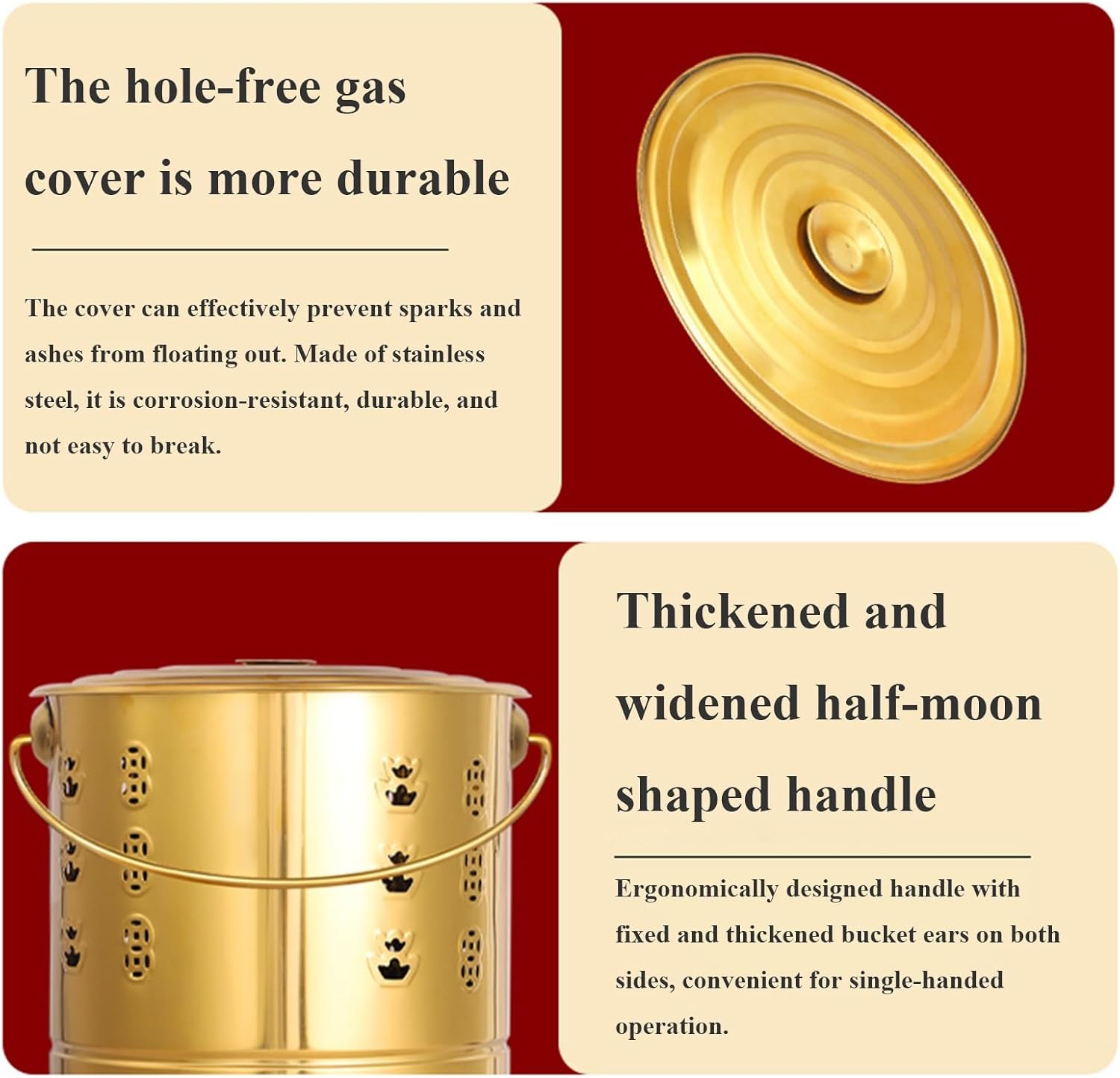 Stainless Steel Burn Barrel Incinerator Burn Barrel, Fire Barrel For Burning Trash Outdoor Yard Waste Incinerator Metal Incinerator Cage With Burning Tongs Fire Pit For Wood Rubbish Leaves Cardboard(S