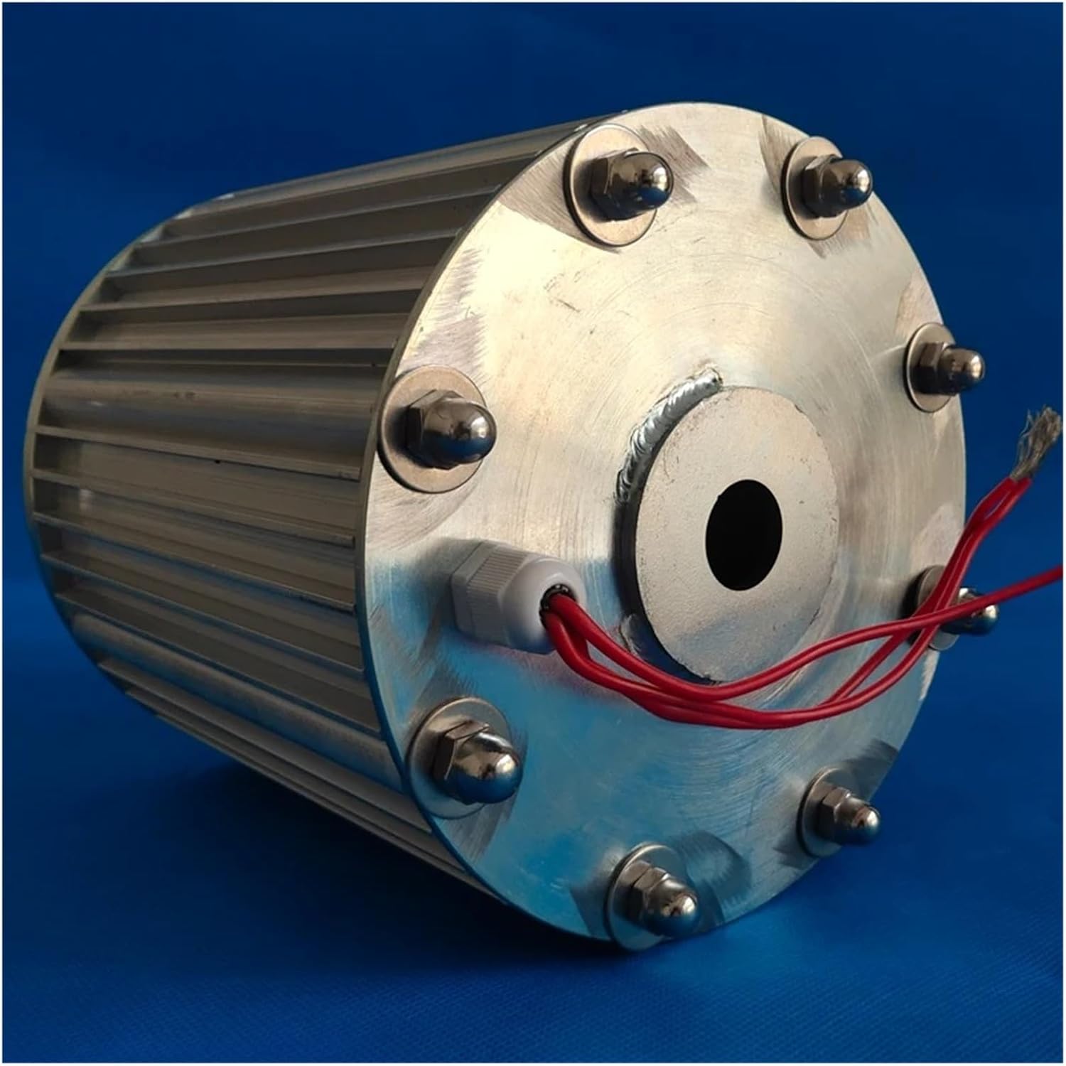 Wind Turbine Generator, Low RPM Speed 10kw 500RPM 24V 48V Gearless Permanent Magnet Generator AC Alternators Use For Wind/Water Turbine for Marine, RV, Home(With base,48V_10KW)