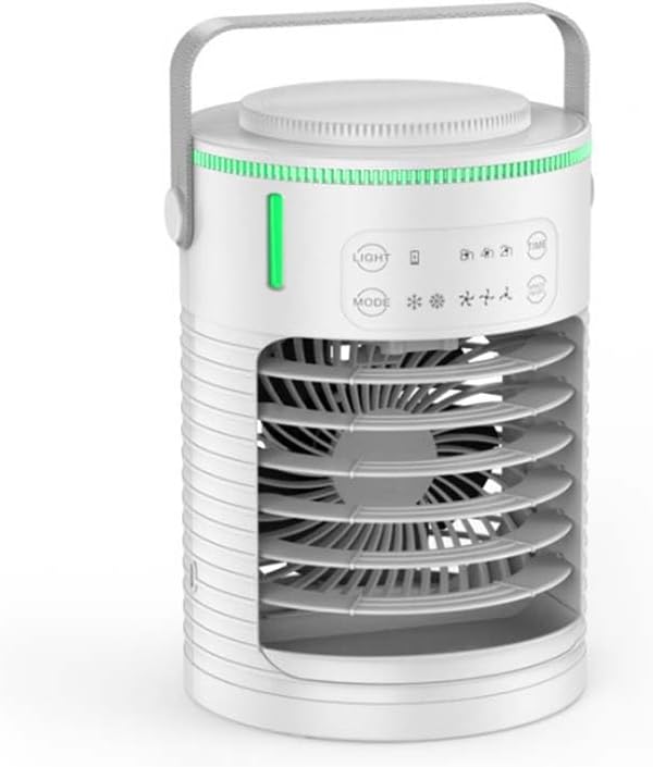 ele ELEOPTION Portable Air Conditioners with 3 Speeds Mini Ac Unit for Bedroom Air Cooler for Room Car Ac for Outdoor Camping Small Desktop Cooling Fan