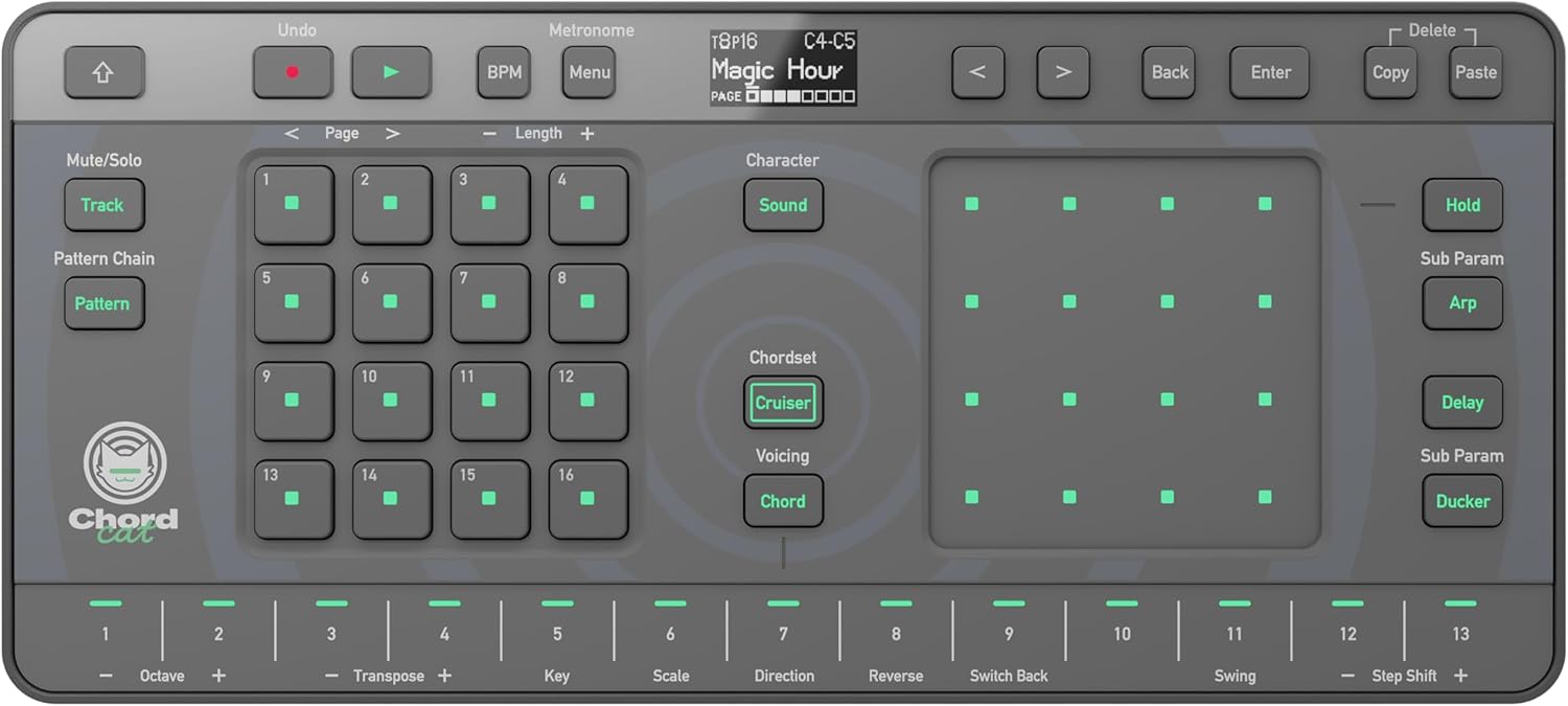 Alpha Theta Chordcat 8-Track groovebox