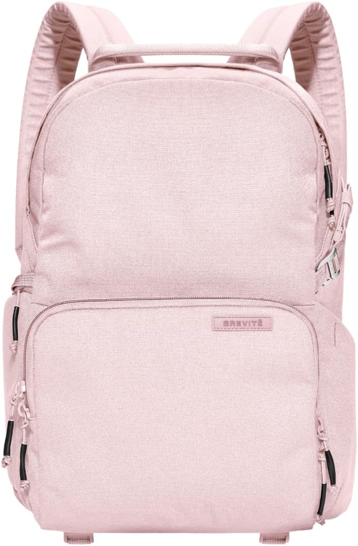 BREVITE - The Jumper - Compact Camera Backpacks for Photographers - A Minimalist & Travel-friendly Photography Backpack Compatible With Both Laptop & DSLR Accessories 18L (Blush Pink)