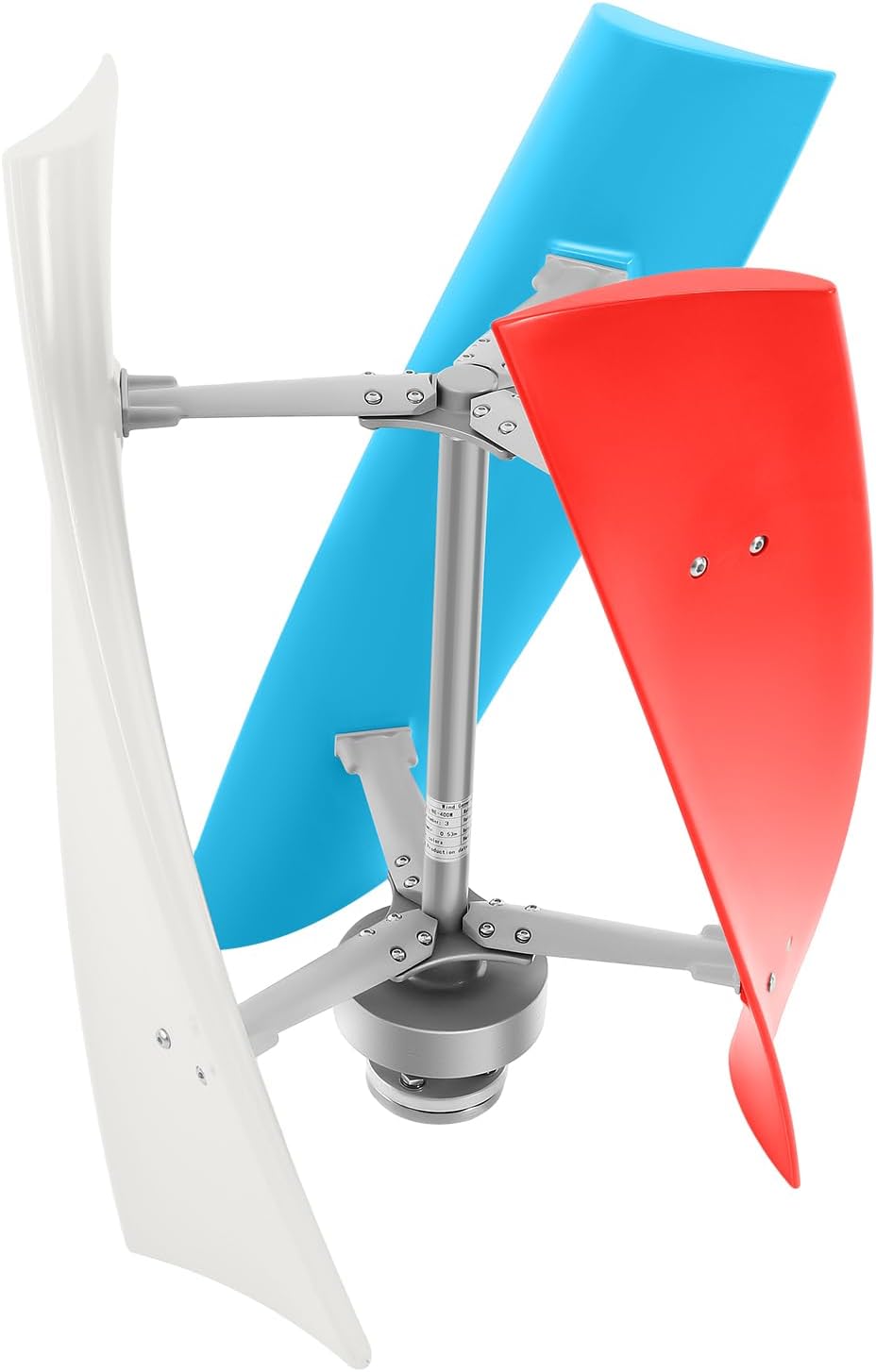 24V Wind Turbine Generator, 400W Vertical Wind Power Generator, IP67 3-Blade Wind Energy System, Rare Earth Permanent Magnet Alternator for Home Cabin RV Boat Pavilion Industrial Clean Energy Supply