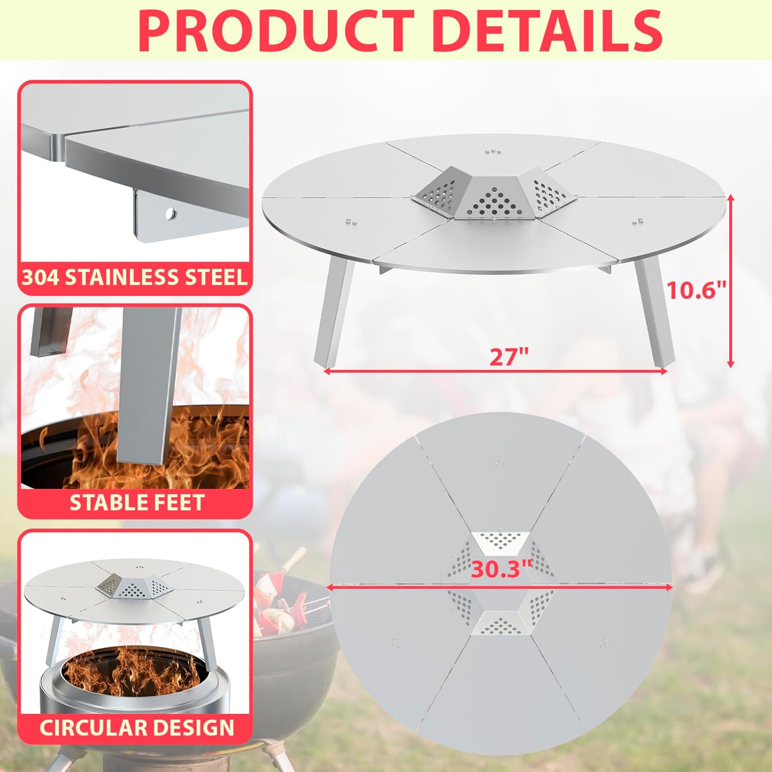 Heat Deflector for Solo Stove Yukon 27
