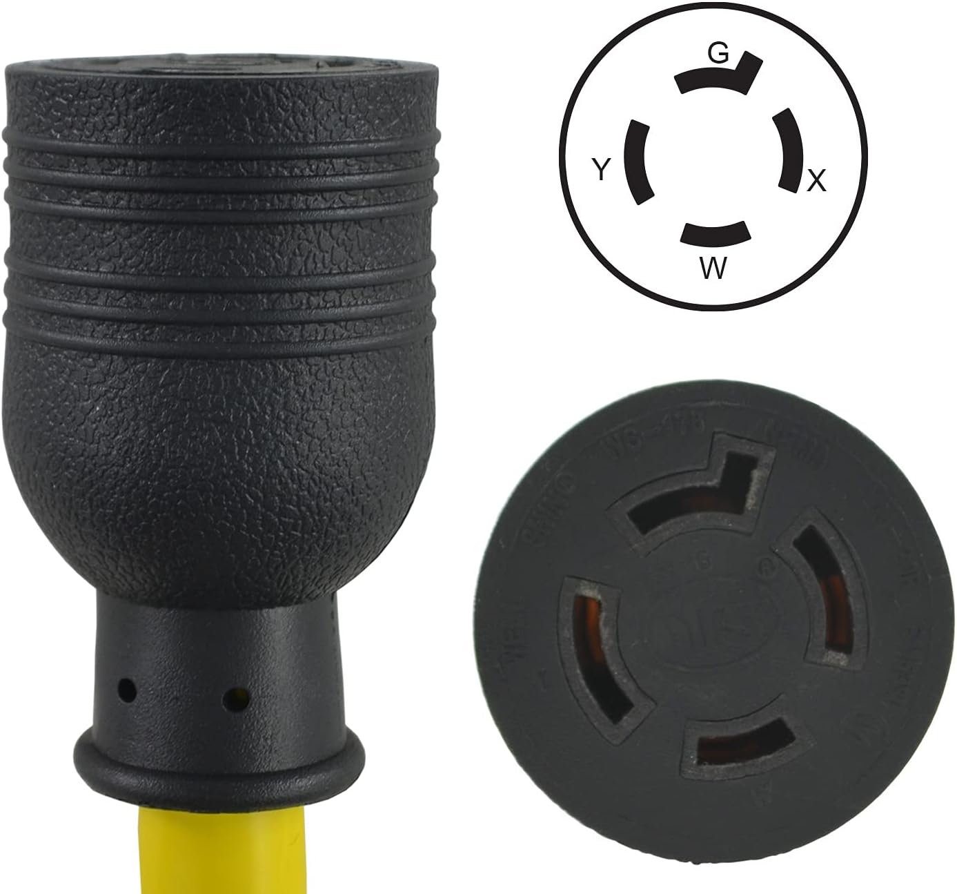 Conntek 20592 Extra-Heavy Duty L14-20 Generator Cord Yellow 50 - Feet