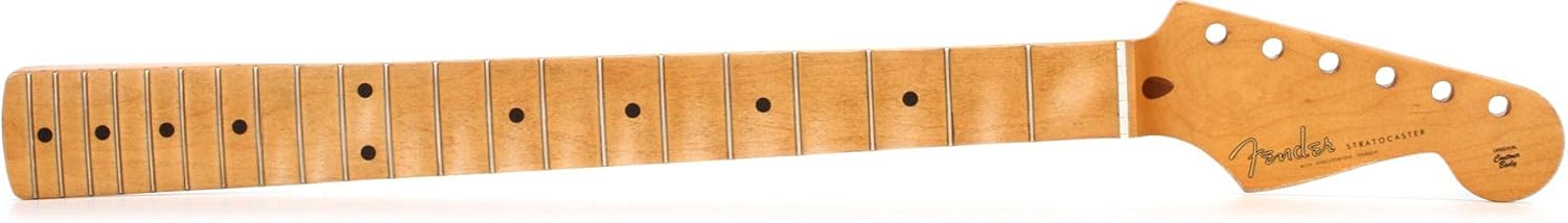 Fender Road Worn 50s Stratocaster Neck, Thick Soft V, 21 Vintage Tall Frets, Maple Fingerboard