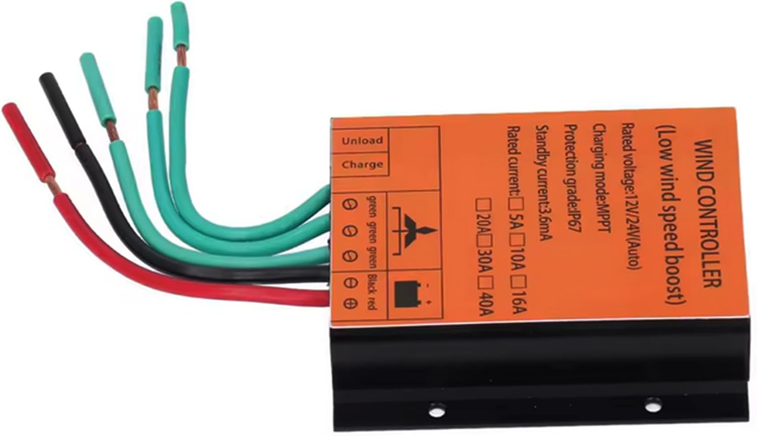 12V, 10000W-12000W Portable Wind Turbine Charge Controllerwind Low Wind Speed 12V/24V Auto 48V Free Energy Wind Charge Controller