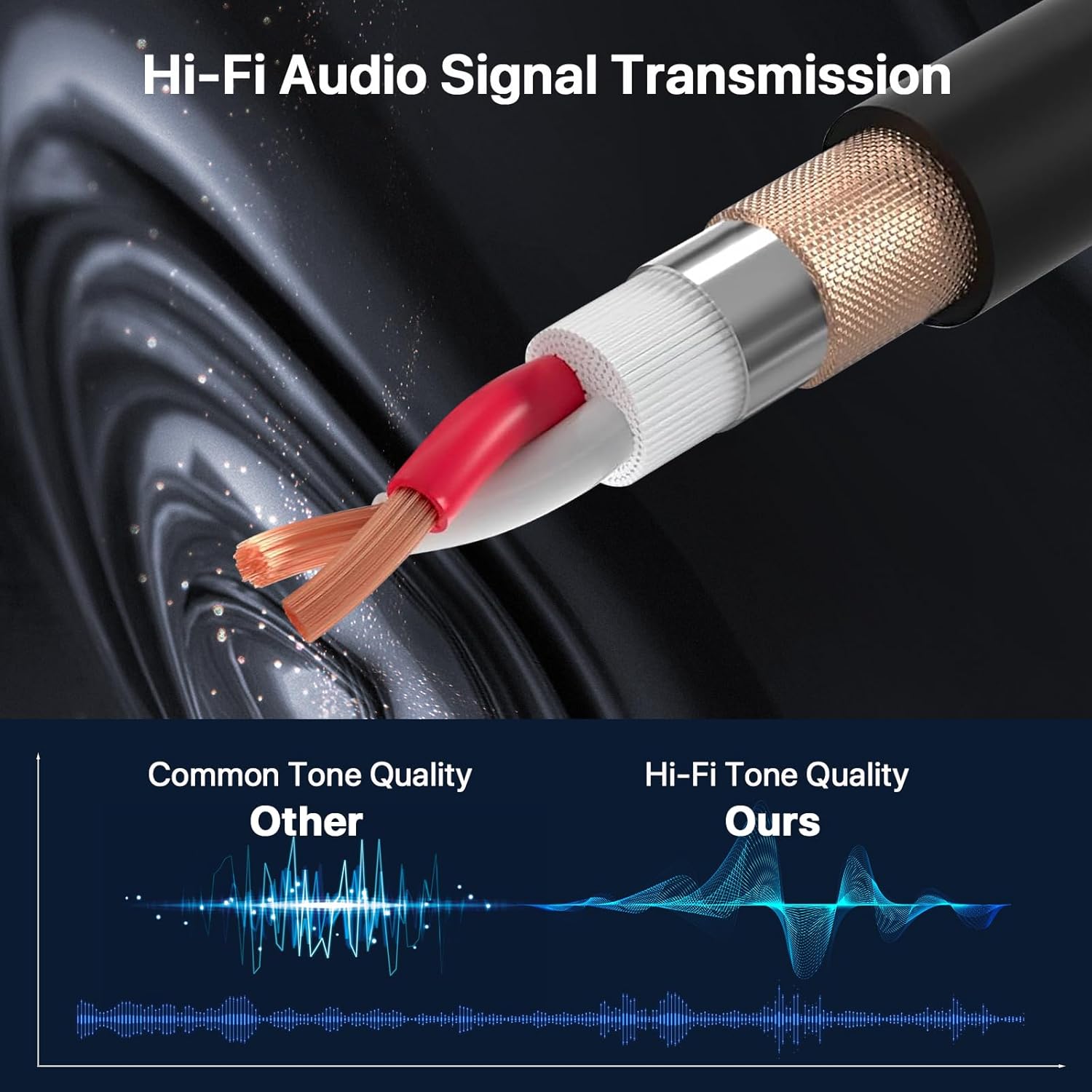 EBXYA XLR Cable 25ft 10 Packs - Balanced Microphone Cable with 3-Pin XLR Male to Female Mic Speaker Cable, Black