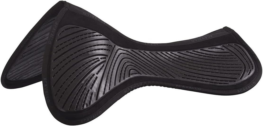 Acavallo Close Contact Twin Sided Gel Saddle Pad, Size 2, Black, Horse Equipment Accessories