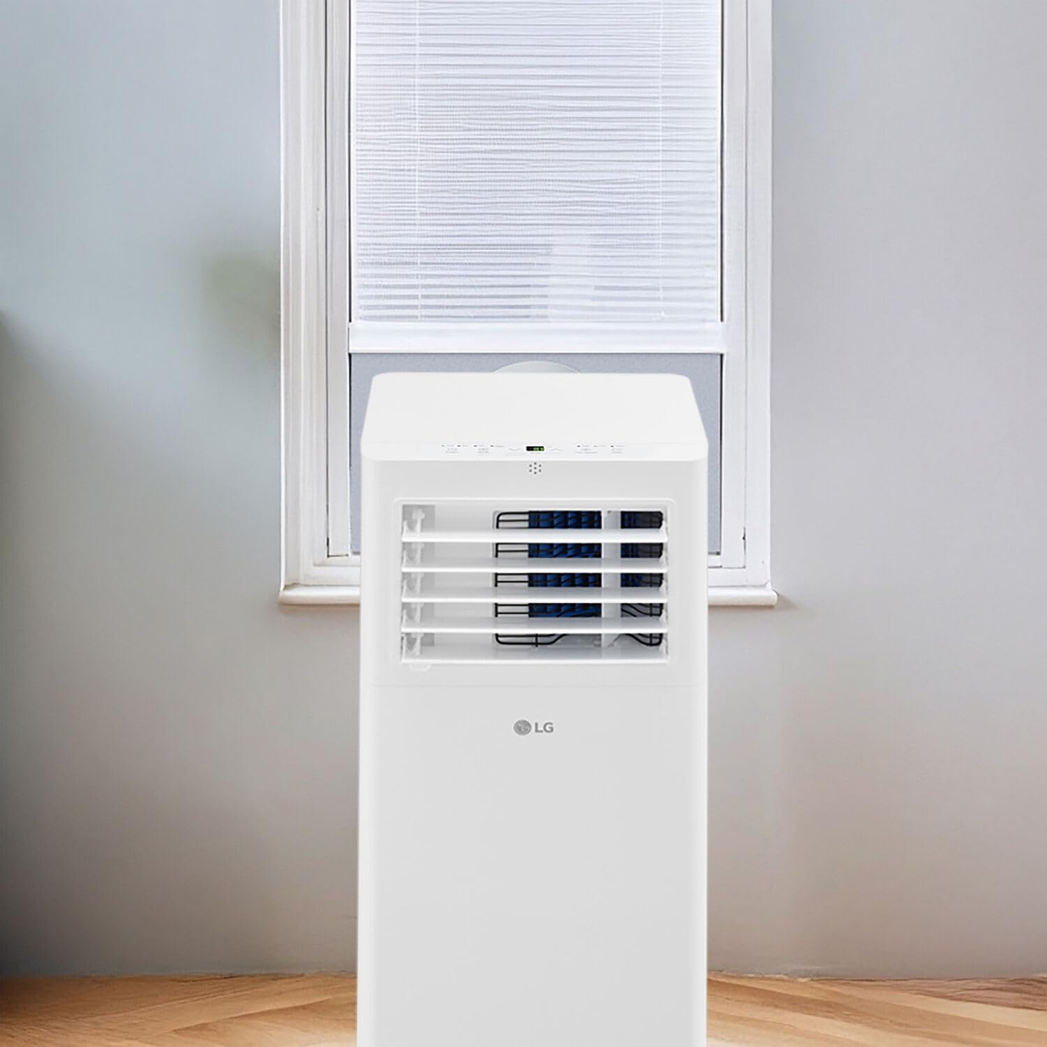 LG 6,000 BTU (DOE) / 10,000 BTU (ASHRAE) Portable Air Conditioner, Cools 250 Sq.Ft. (10' x 25' room size), Quiet Operation,LCD Remote, Window Installation Kit Included, 115V