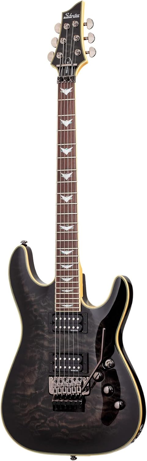 Schecter Guitar Research Omen Extreme-6 FR Electric Guitar - See-Thru Black
