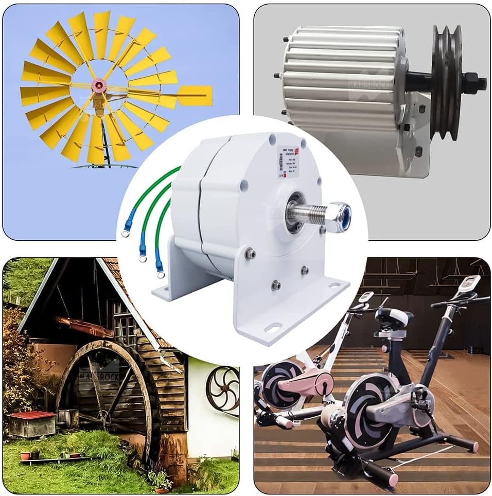 5000W 12V 24V Or 48V DIY 3 Phase Permanent Magnet Generator AC Alternator for Vertical Or Horizontal Gearless Alternator Wind Turbine