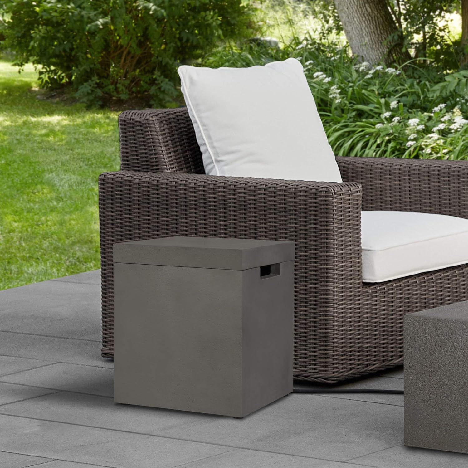 Real Flame 135 Tamarack Propane Tank Cover for Real Flame Fire Pits by Jensen Co. - Flint