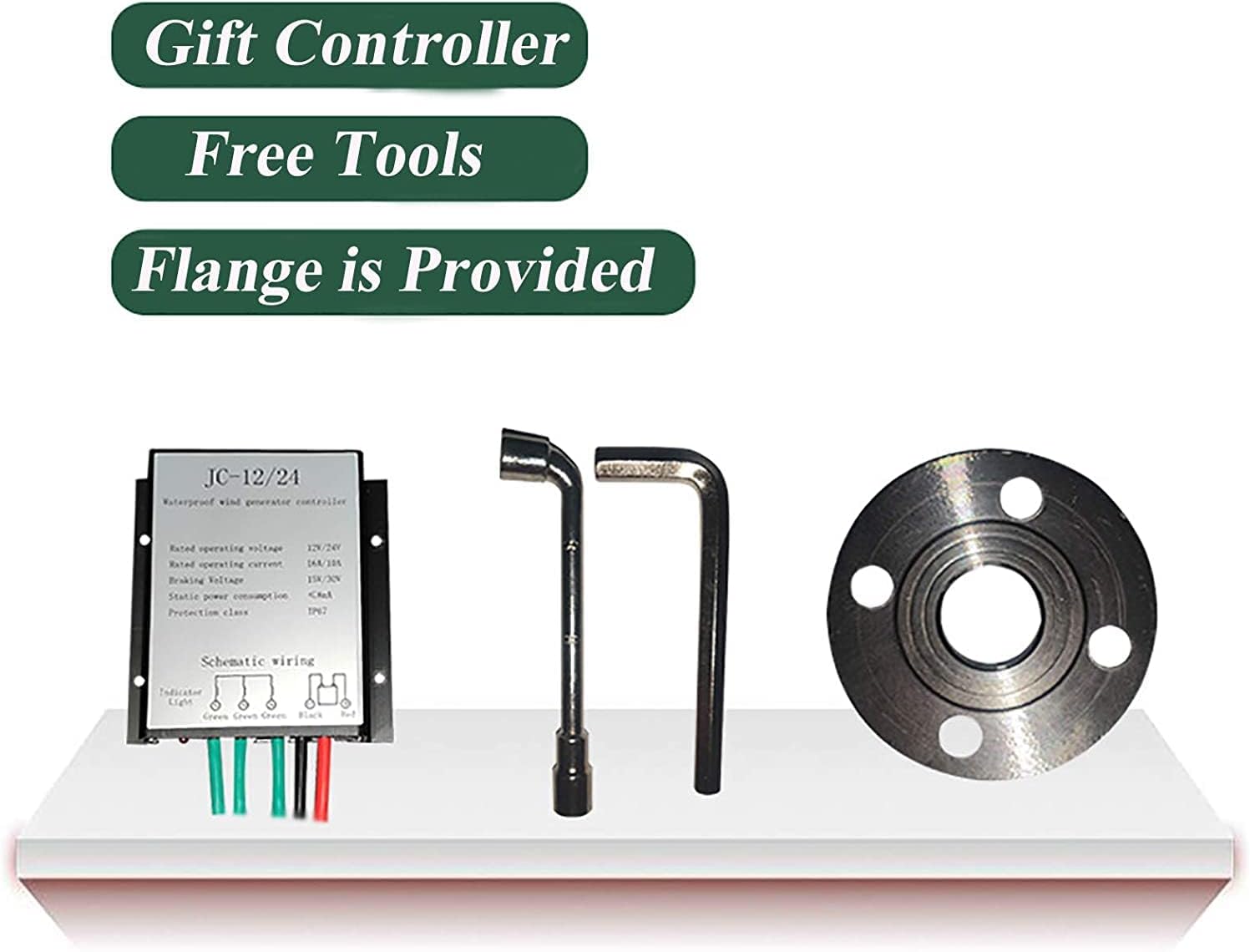 Wind Turbines Generator Portable Vertical Wind Power Turbines Generator Kit with Charge Controller for Compatible with Attraction Schools Highway