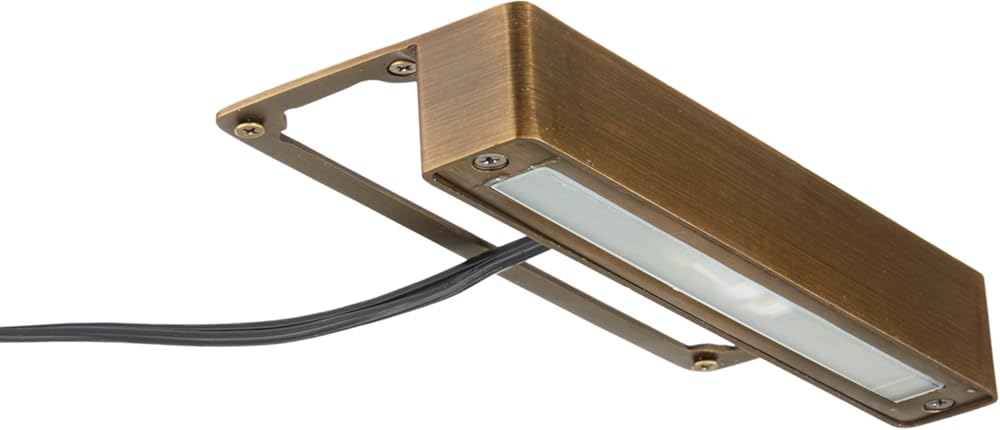 VOLT Cast Brass 12V Undercover Hardscape Light (Bronze) for Low Voltage Outdoor Step, Deck, Masonry & Wall Lighting