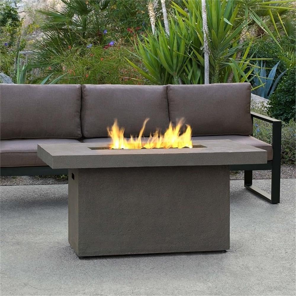 Real Flame Ventura Rectangle Propane or Natural Gas Fire Pit Table - 31