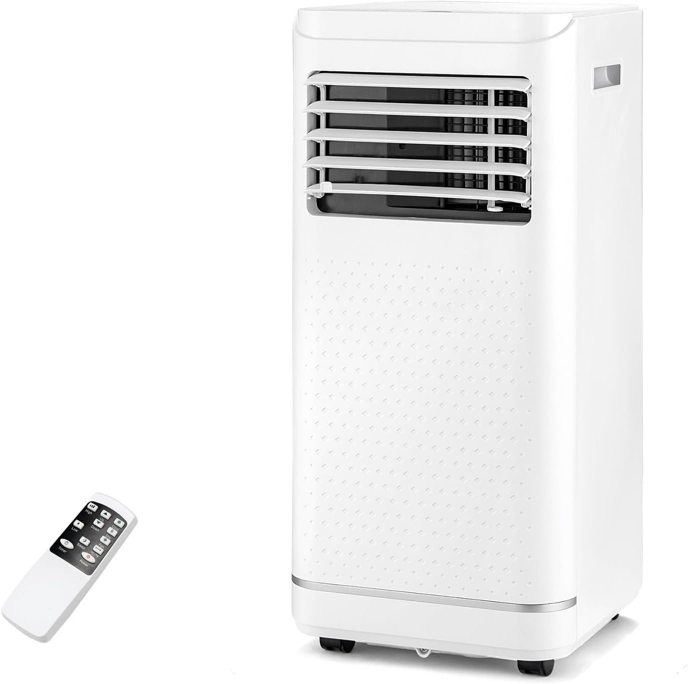 KOTEK Portable Air Conditioner for Room up to 350 Sq. Ft, 10000 BTU 3-in-1 AC Unit for Bedroom with Dehumidifier/Fan/Cool/Sleep Mode, Child Lock/Remote, Portable AC for Home Office (White-10000BTU)