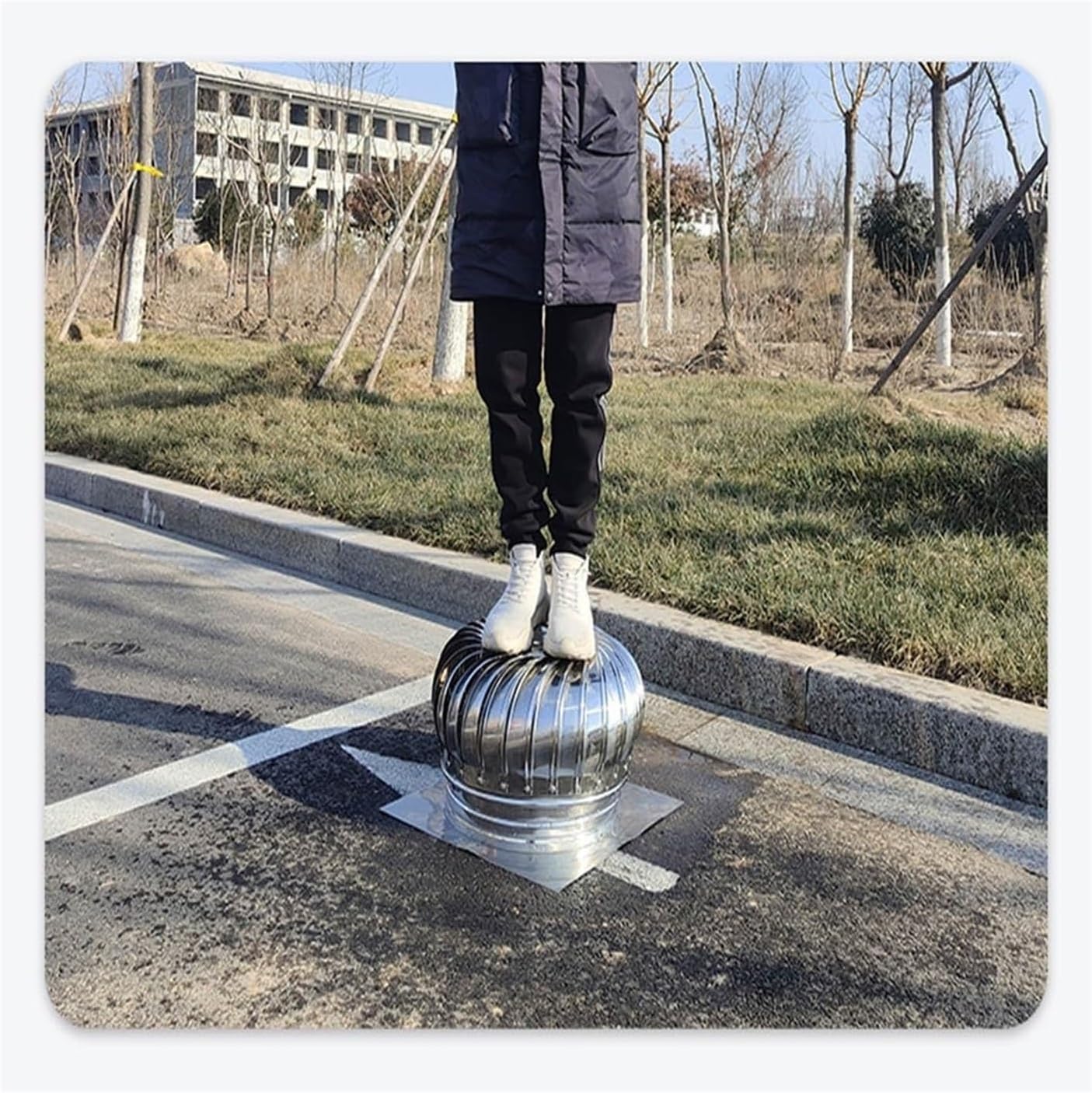 Roof Wind,Stainless Steel Turbine ntilator NTS Non Power Roof ntilator, Air nt ntilating Fan, All Purpose Chimney Cowl Rotating Roof NTS, for Houses Factory Attic Farm 1Pcs