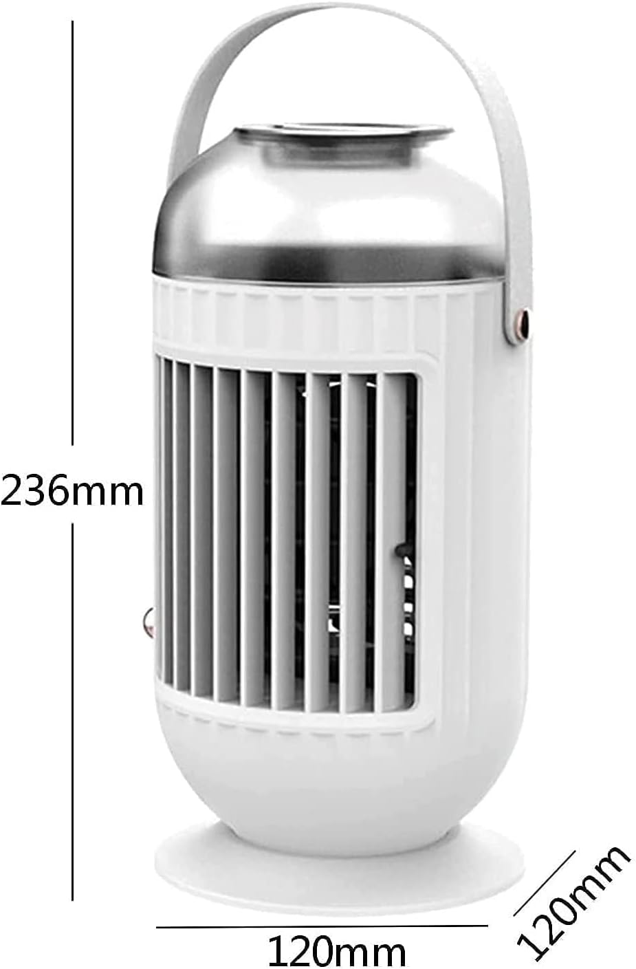 Portable Air Conditioner Quiet Fan, USB Personal Mini Evaporative Cooler Fan, 3 Speeds, Small Desktop Cooling Humidifier Fan (Color : White)