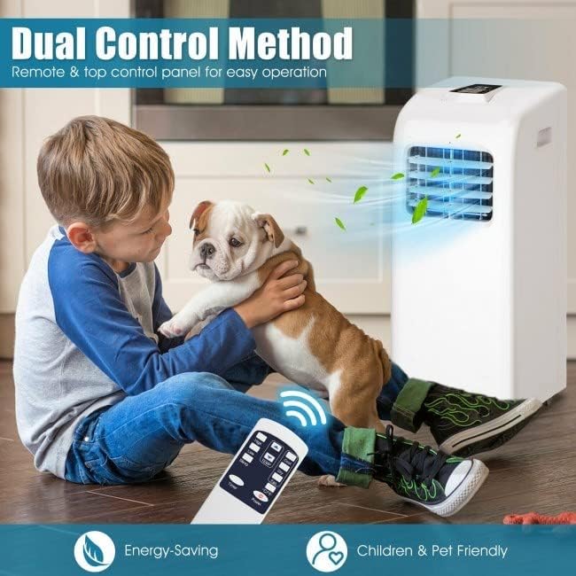 Portable Air Conditioner with Dehumidifier Function, 8,000 BTU