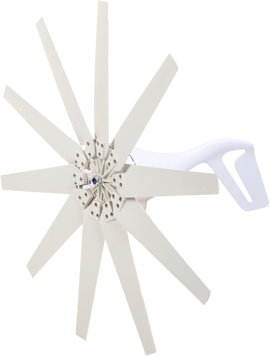 YWBL-WH 400W Wind Turbine Generator Kit 10 Blades with MPPT Charge Controller for Home RV Boat Off Grid Wind Power System (DC24V)