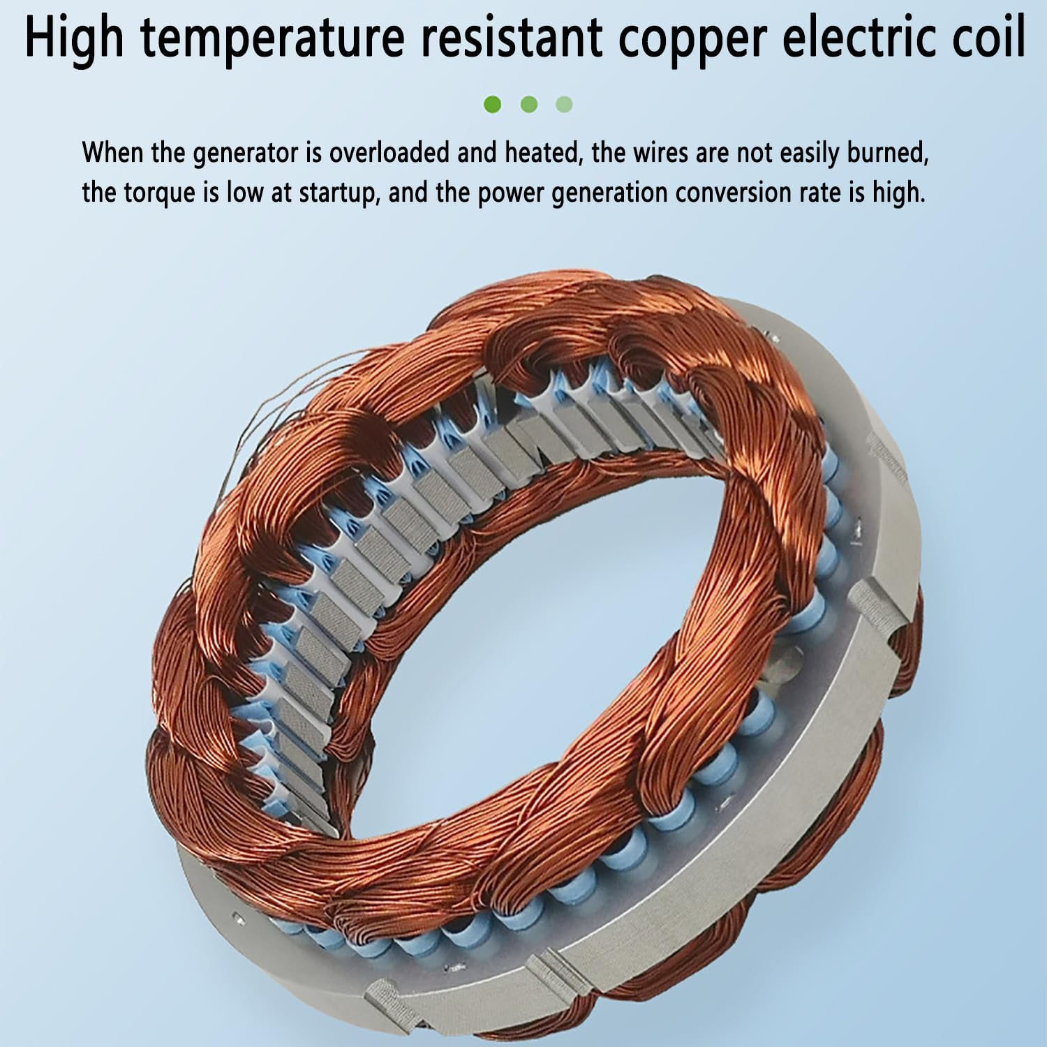 Lantern Type Wind Turbine, 5 Blade Horizontal Wind Power Generator Kit with High Temperature Resistant Copper Electric Coil and Nylon Fiber Reinforced Blades for Home, Marine, Street Lighting