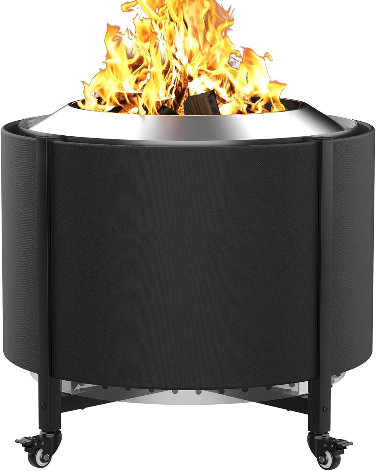 Riian Fire Pit Surround Tabletop for Solo Stove Bonfire,Wood Burning Fire Pit Surround Table for Outdoor,Small Patio, FirePit Accessories for Solo Stove Bonfire