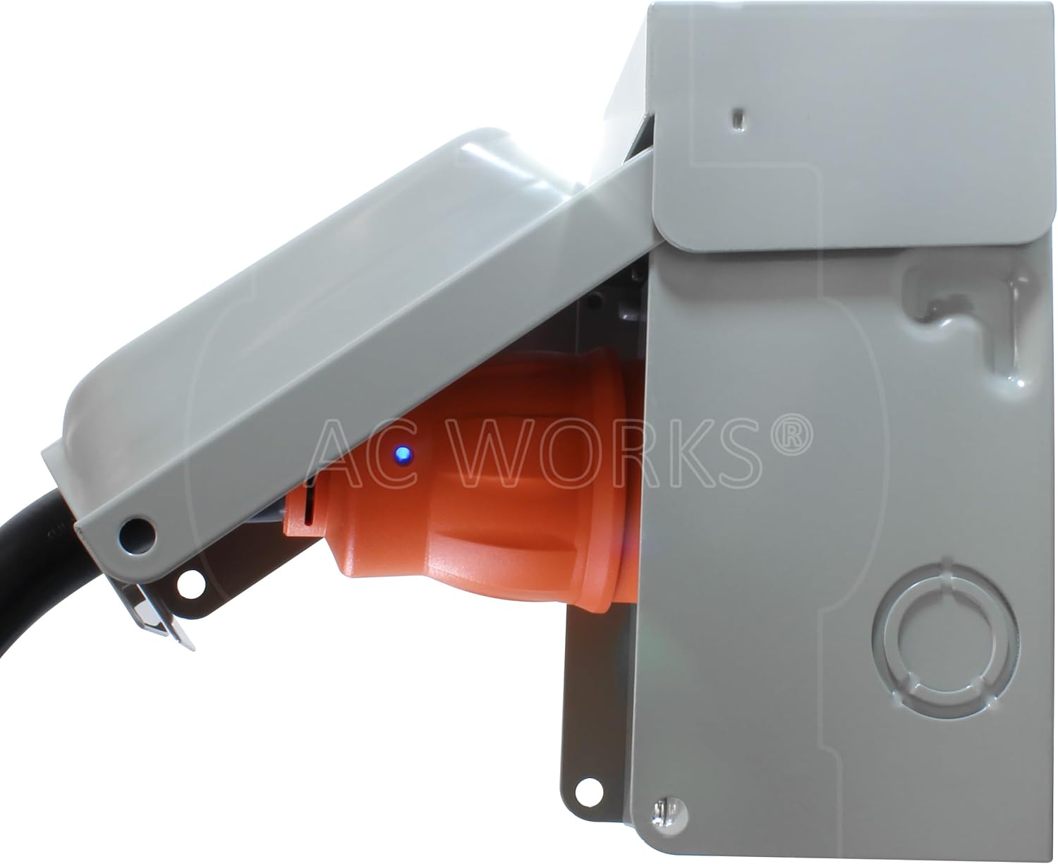 AC WORKS 50Amp Generator 14-50P to Transfer Switch 50Amp Inlet Box Adapter (25)