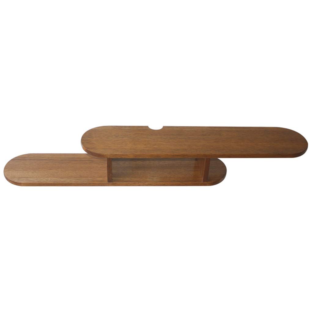 Parking Car Parking Space Lock Bollard, Wall Mounted Floating Shelf Walnut Wood 100cm for Media Console and Components