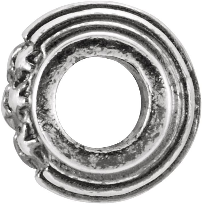 Bonyak Jewelry Sterling Silver 10.5x8 mm American Flag Bead