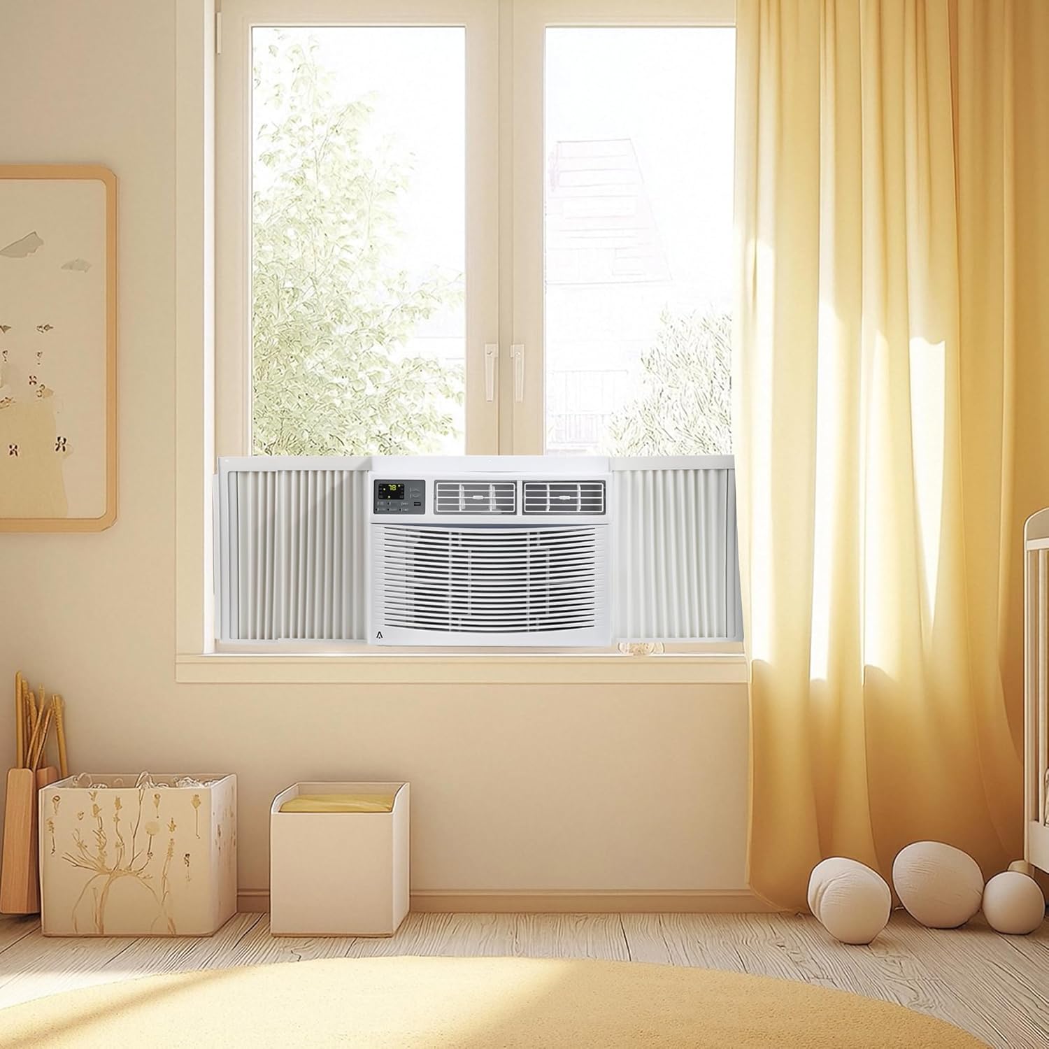 10,000 BTU Window Air Conditioner, Quiet Window Air Conditioner with Smart WIFI Control for 450 Sq. Ft. Room, Cooling/Fan/Dry Mode, Bedroom/Apartment/Dormitory
