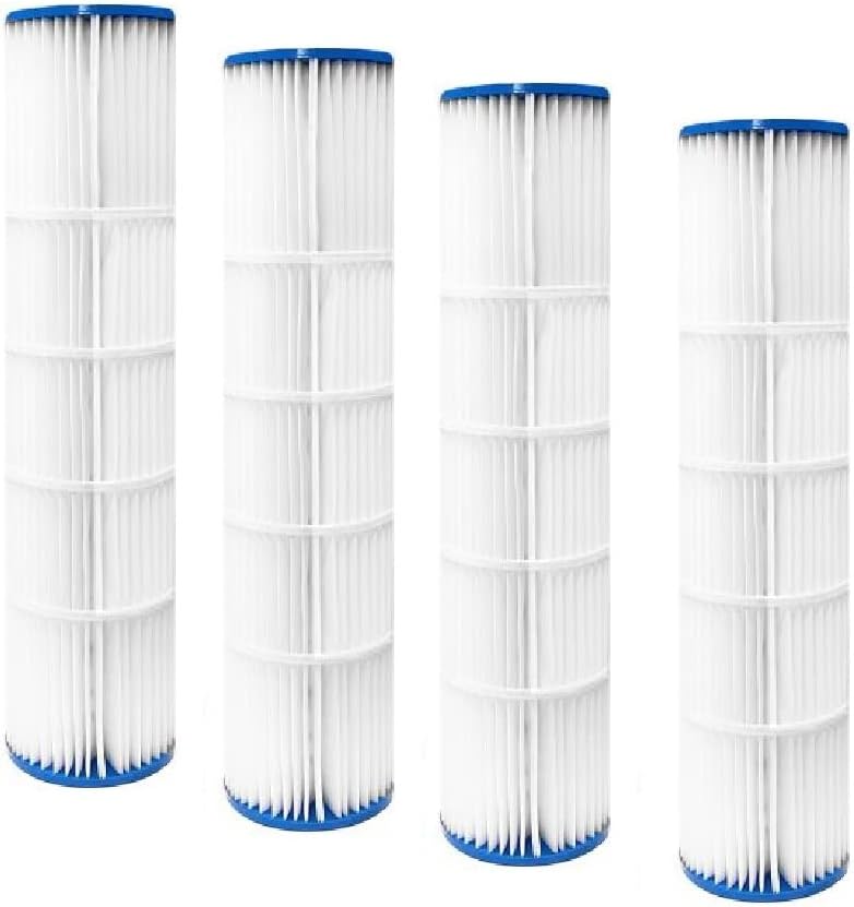 DPM Hayward Quad DEP Cartridge Replacement Set Pool Filter Pleated Element DEP 100 Series 4 Pack Made in USA | Replacement for C-6900 DEX250E (100 Sq Ft (32 3/4