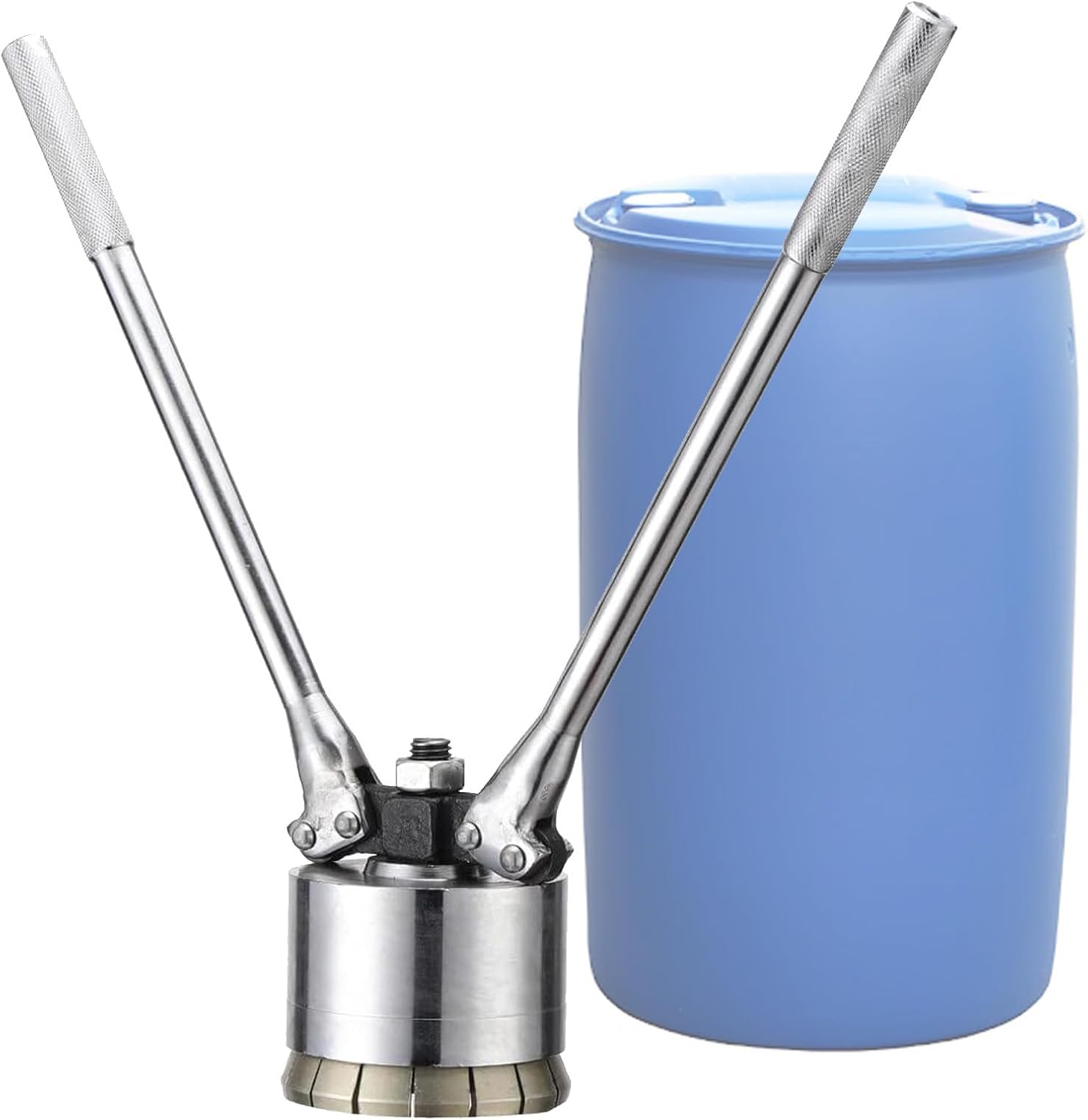 Iron Barrel Cap Seal Crimping Tool - Manual Capping Machine for Oil Drum Sealing, 35mm Crimper Sealer, Durable Cap Cover Tool for Efficient Barrel Closure