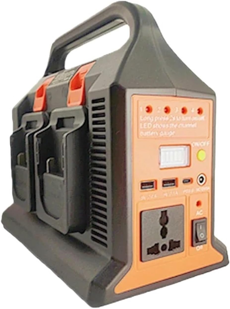 300W Power Inverter Sine Wave Inverter for Makita/Dewalt/Milwaukee/Bosch 18V Lithium Battery to 110V/220V Power Bank Converter(110V for Makita)