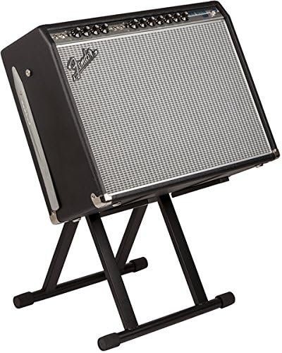 Fender Amplifier Stand Large Bundle with 10 ft Professional Series Instrument Cable, Guitar Cable, Stage Ready Anti-Kinking