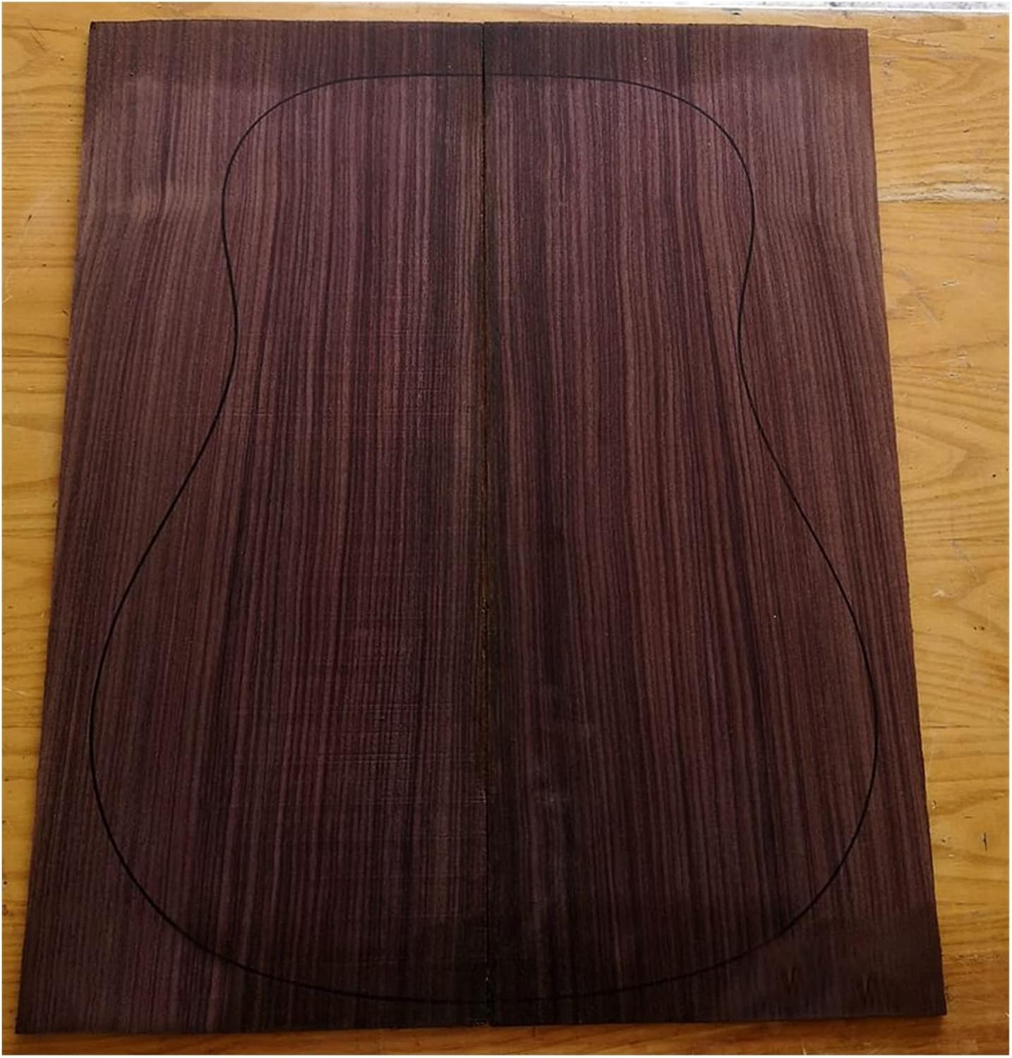 India Rose Wood Back Panel Wool Guitar Production Material Accessories DIY Guitar Kit (Color : 25)