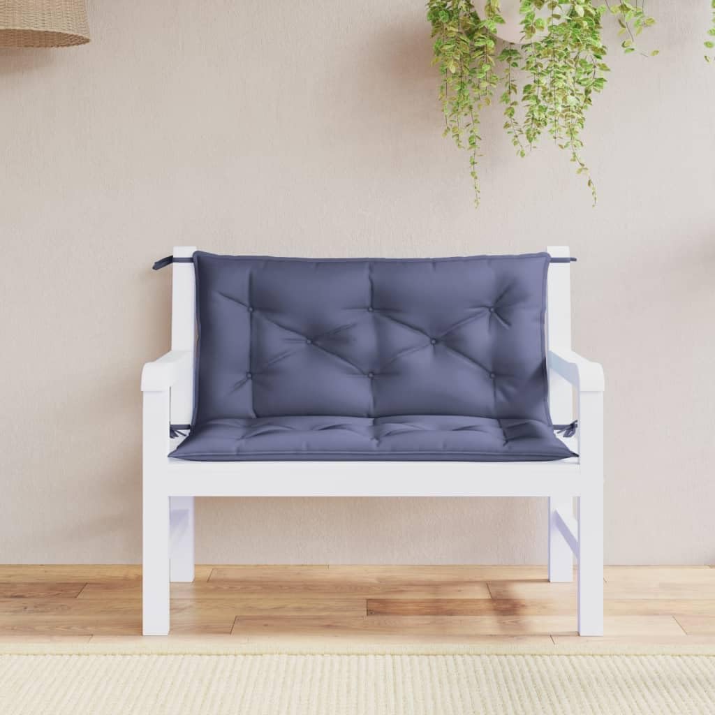 Garden Bench Cushions 2pcs Navy Blue 39.4