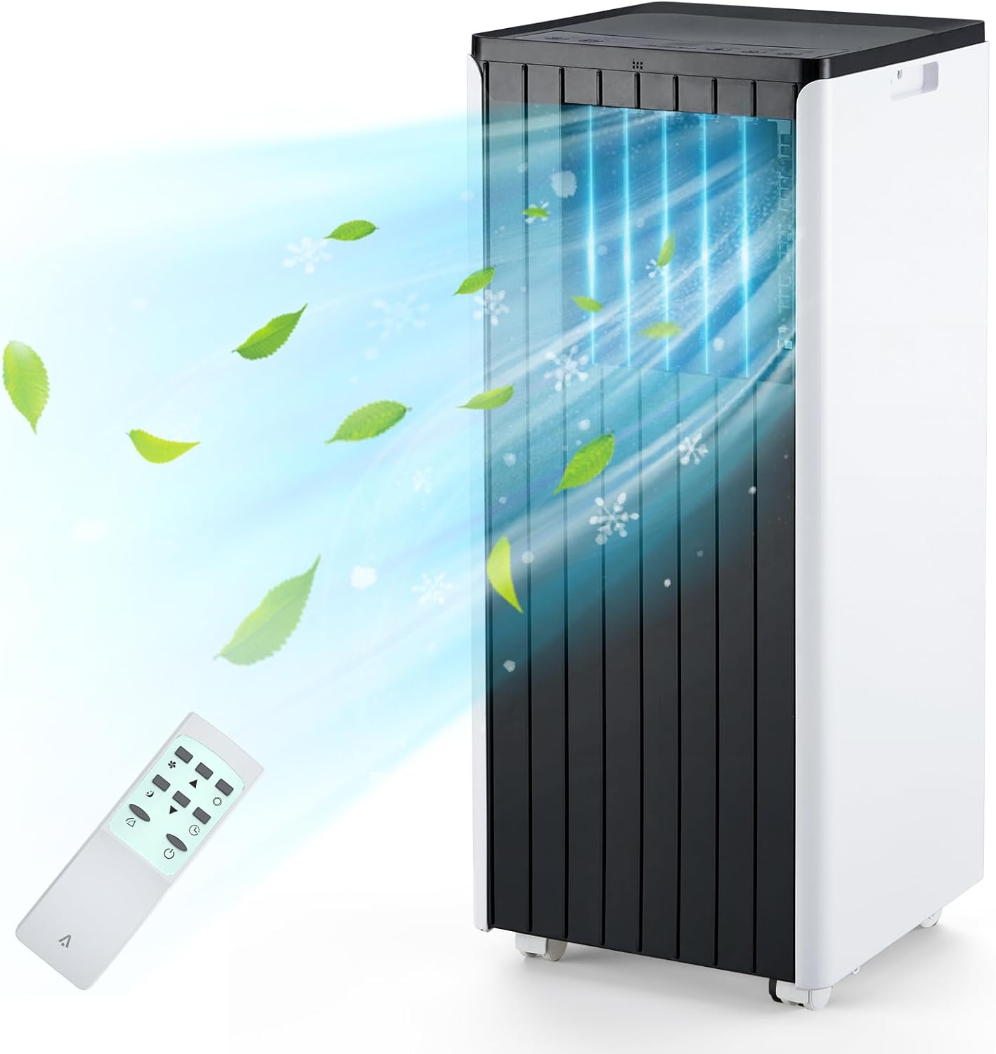 3-in-1 Portable Air Conditioners with Remote Control, 8,000 BTU Quiet Air Conditioner, Small Window Air Conditioner for Room up to 350 Sq.Ft. 24H Timer, with Dehumidifier, Fan